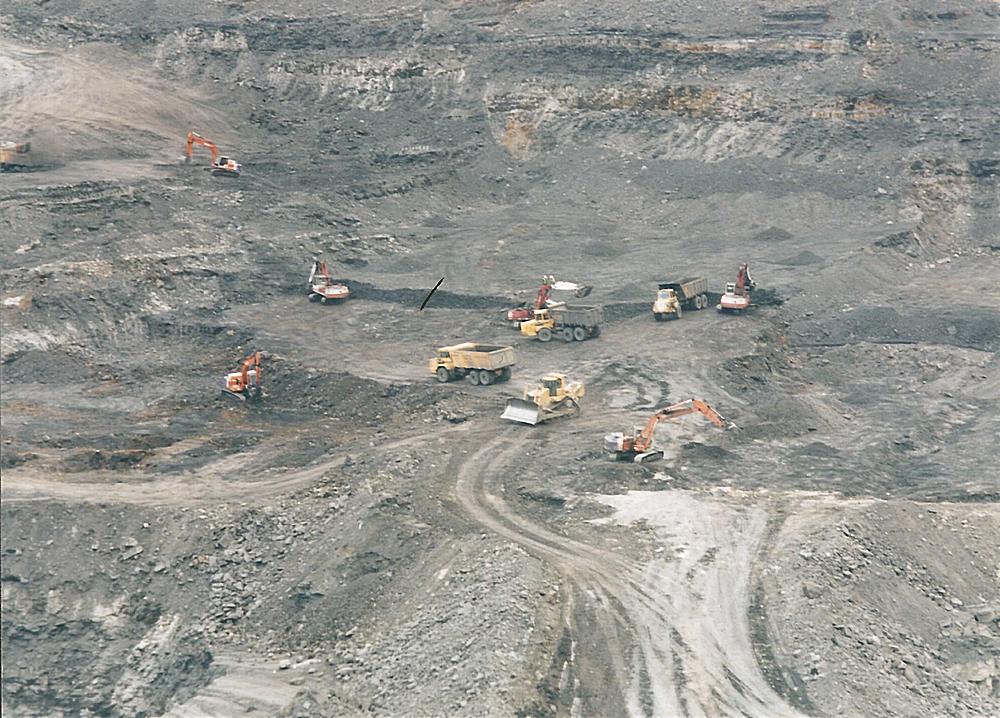 Opencast mining 1996