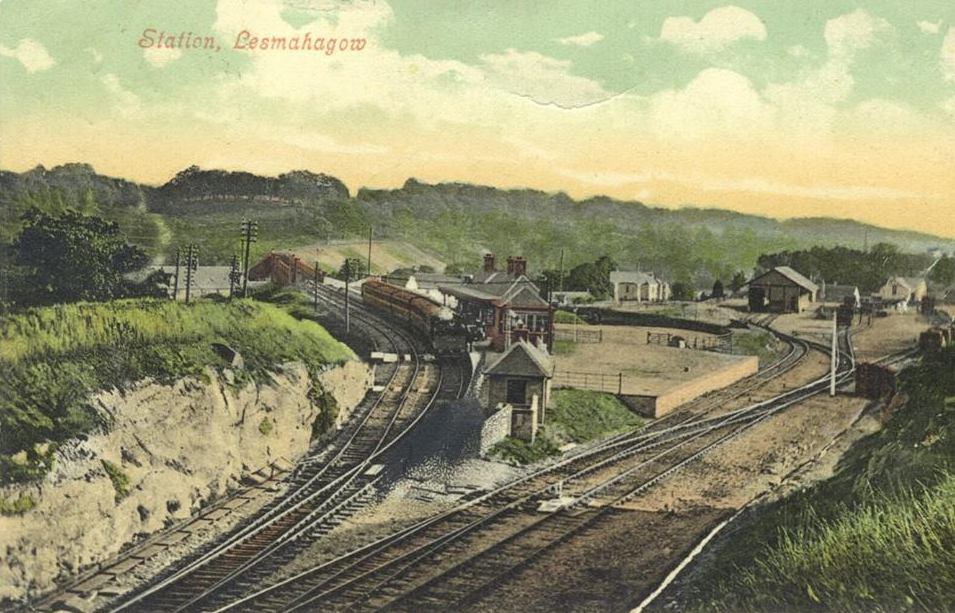 Lesmahagow station and goods yard