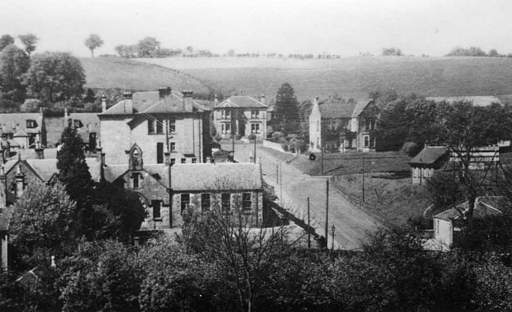 School Road - Lesmahagow Infants School with High School behind